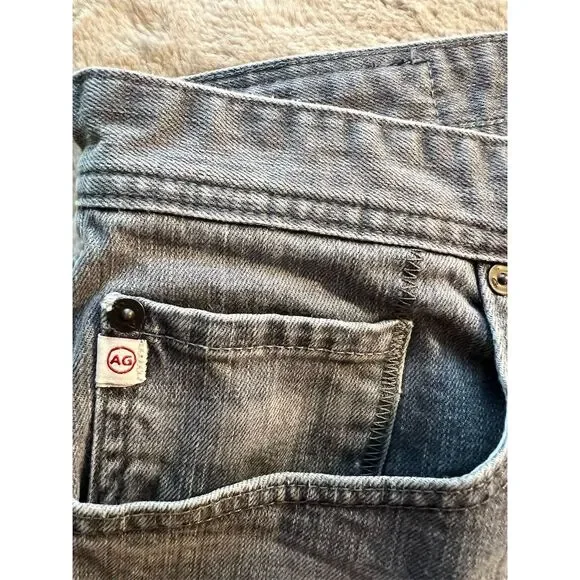 AG Adriano Goldschmied Men's Gray Straight Leg Jeans Standard Size 36 - Picture 6 of 11